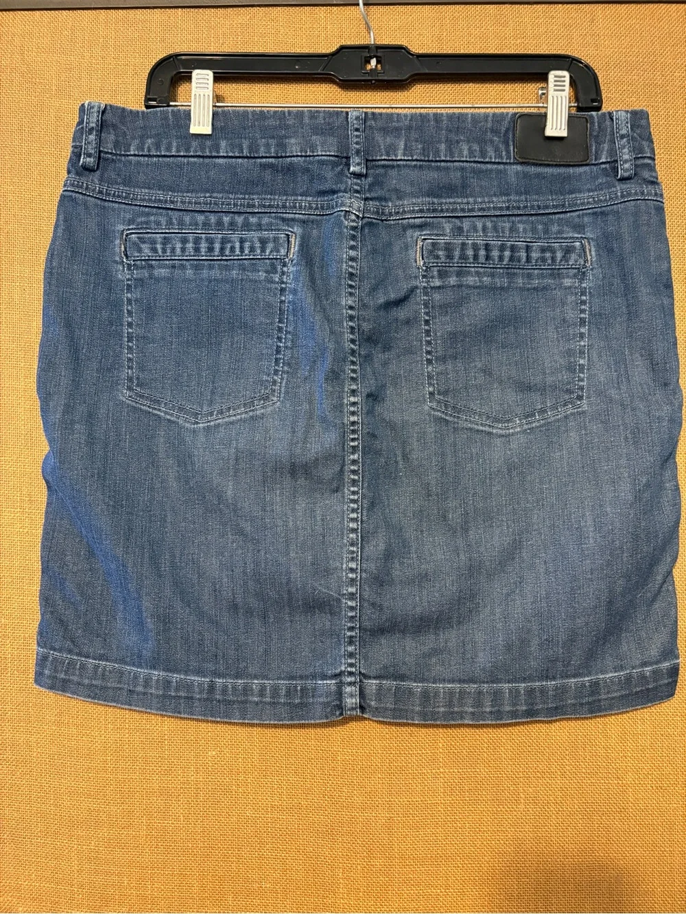 Level 99 Dark Blue Denim Mini Skirt